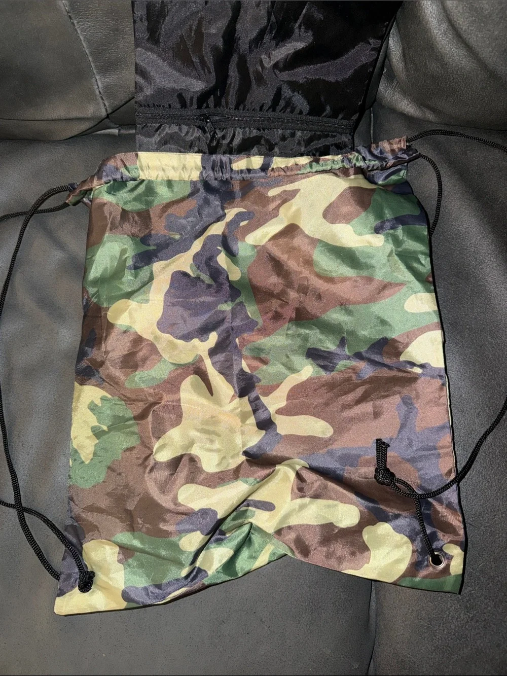 Bubba Gump Shrimp Co. Camo Drawstring Backpack - Green/Brown